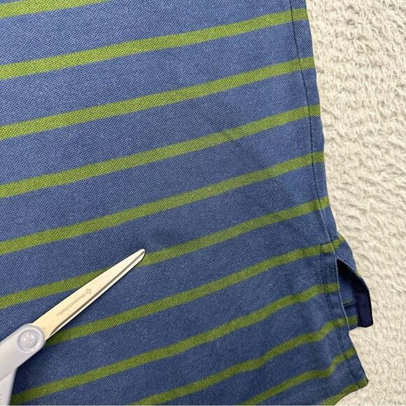 Polo Ralph Lauren Polo Shirt Mens XL‎ Blue Green Striped Pima Cotton Casual Prep - Picture 12 of 16